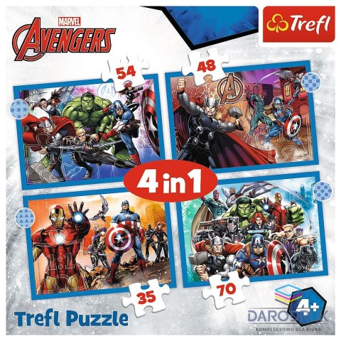 Trefl Puzzle Avengers 4w1 el. Trefl (34386)