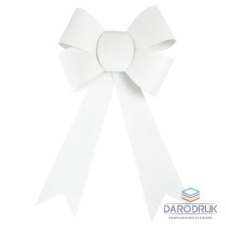 Arpex Kokarda biała brokatowa duża 29cm Arpex (BN5458BIA-0615)