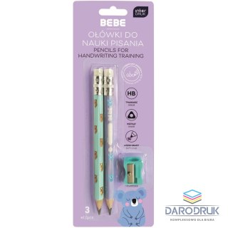 Bebe Zestaw piśmienniczy BEBE KIDS 2 szt jumbo + temerówka Bebe