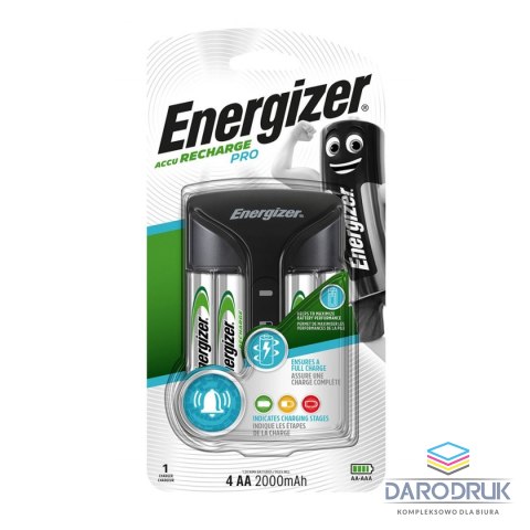 Energizer Ładowarka akumulatorowa PRO + 4 x R6 2000 mAh Energizer (NH15-2000)