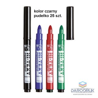 Fibracolor Marker permanentny HI-TEXT wkład czarny 6,0mm okrągła końcówka Fibracolor (580)