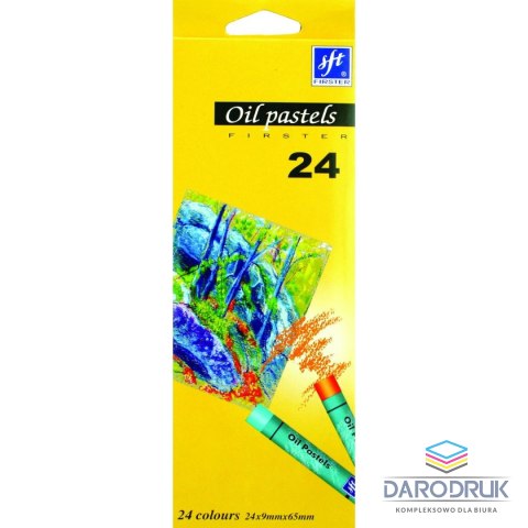 Firster Pastele olejne Firster 24 kolory okrągłe ?9 mm (FOP-24)