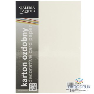 Galeria Papieru Papier ozdobny (wizytówkowy) A4 gładki kremowy kremowy 200g Galeria Papieru (202830)