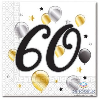 Godan Serwetki balloons 60 biały papier [mm:] 330x330 Godan (88869)