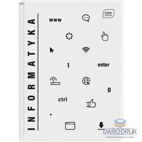 Interdruk Brulion tematyczny A5 5902277332431 80k. 70g krata Interdruk (INFORMATYKA)