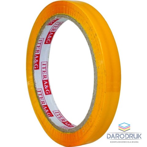 Iter A&G Taśma pakowa 12x66 [mm x m] żółta Iter A&G