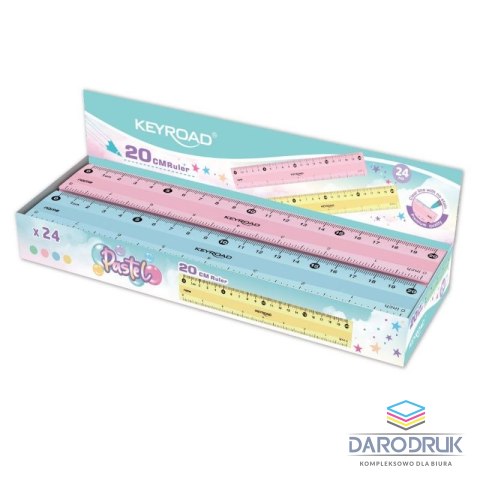 Keyroad Linijka plastik 20cm Keyroad (KR972537)