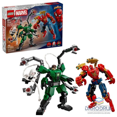 Lego Klocki konstrukcyjne Marvel Bitwa mechów: Spider-Man kontra Doc Ock Lego (76338)
