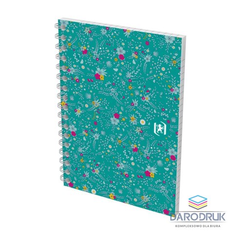 Oxford Kołozeszyt (kołonotatnik) A6 Floral 50k. 90g krata Oxford (400094826)