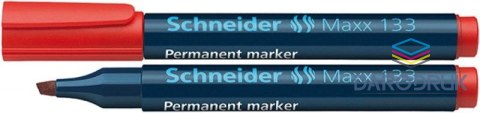 Schneider Marker permanentny Maxx 133 wkład czerwony 1,0-3,0mm ścięta końcówka Schneider (SR113302)