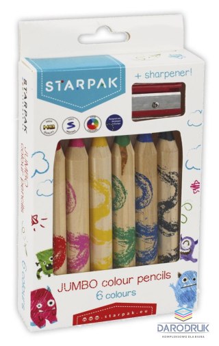 Starpak Kredki ołówkowe 6 kol. Starpak (472396)