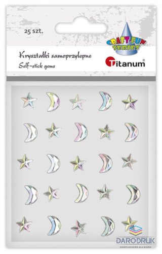 Titanum Kryształki Craft-Fun Series księżyce, gwiazdki srebrne Titanum (24MH0377)