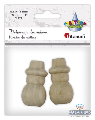 Titanum Ozdoba drewniana Craft-Fun Series bałwanki Titanum (25BJ033139)
