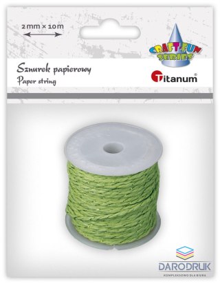 Titanum Sznurek Craft-Fun Series papierowy 10m Titanum (24BR0201-15（green))
