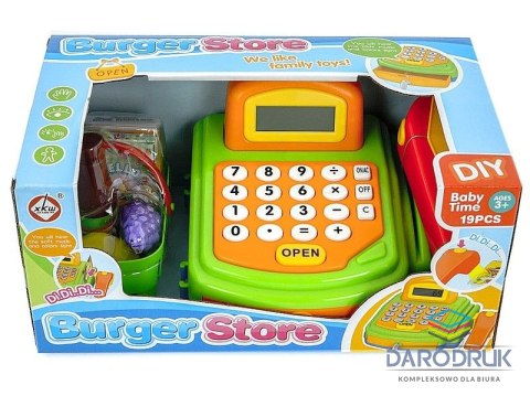 Adar Kasa sklepowa na baterie, wyświetlacz LCD, światło, dźwięk Adar (517349)