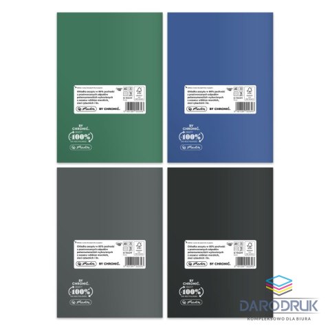 Herlitz Zeszyt A5 Ocean Colors Eco PP 9552399 60k. 70g linia Herlitz (400198106)