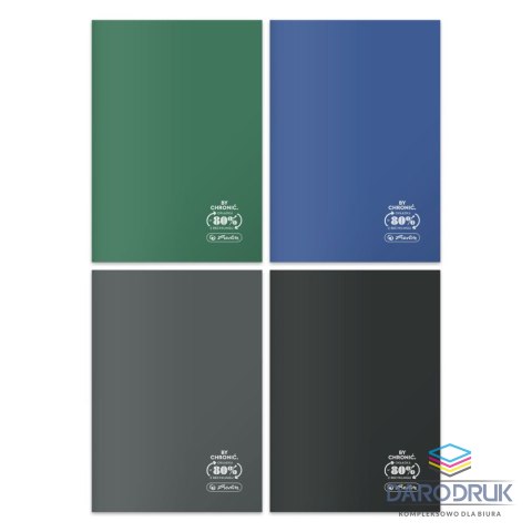 Herlitz Zeszyt A5 Ocean Colors Eco PP 9552399 60k. 70g linia Herlitz (400198106)