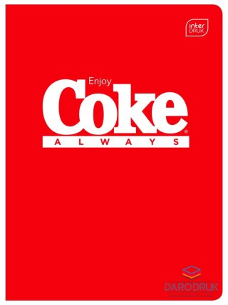 Interdruk Zeszyt A5 HYBRID COCA COLA 60k. 70g krata Interdruk