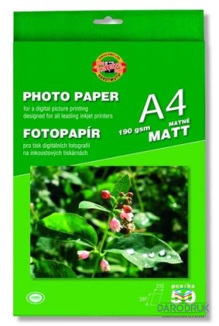 Koh-I-Noor Papier foto A4 matt 190g Koh-I-Noor