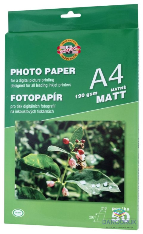 Koh-I-Noor Papier foto A4 matt 190g Koh-I-Noor