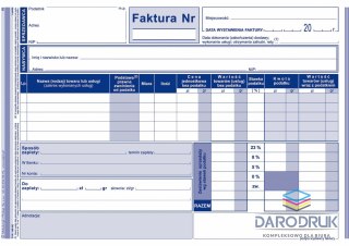 Michalczyk i Prokop Druk samokopiujący A5 Faktura VAT netto pełna 80k. Michalczyk i Prokop (100-3E)