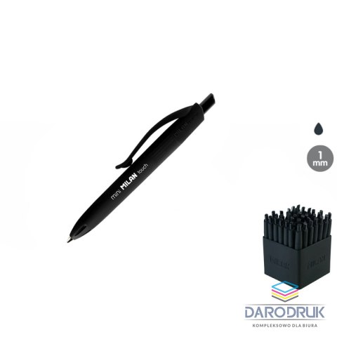 Milan Długopis olejowy P1 Mini wkład czarny 1,0mm Milan (176531140)