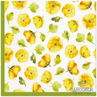Paw Serwetki Lunch Floral Glow mix nadruk bibuła [mm:] 330x330 Paw (SDL142700)