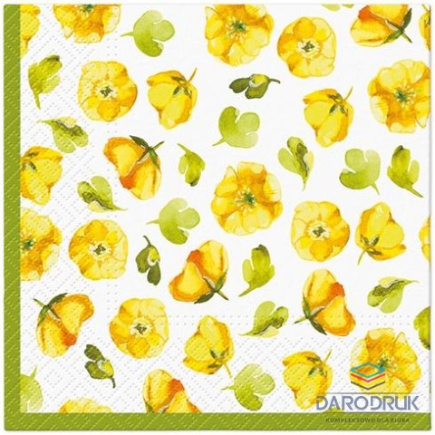 Paw Serwetki Lunch Floral Glow mix nadruk bibuła [mm:] 330x330 Paw (SDL142700)