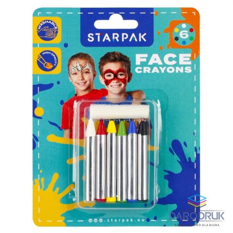 Starpak Kredki do malowania twarzy 6 kol. Starpak (528375)