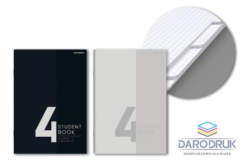 Top 2000 Zeszyt A5 STUDENT BOOK 4 PRZEDMIOTY 80k. 70g krata Top 2000 (400181906)